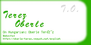 terez oberle business card